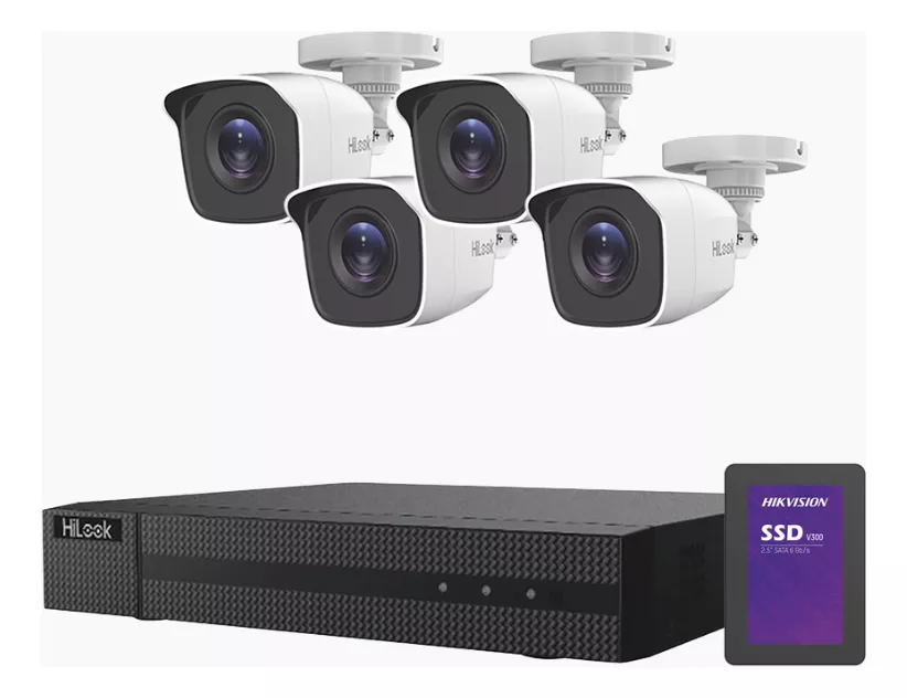 CAMARAS + GRABADOR DE VIDEO SEGURIDAD HILOOK